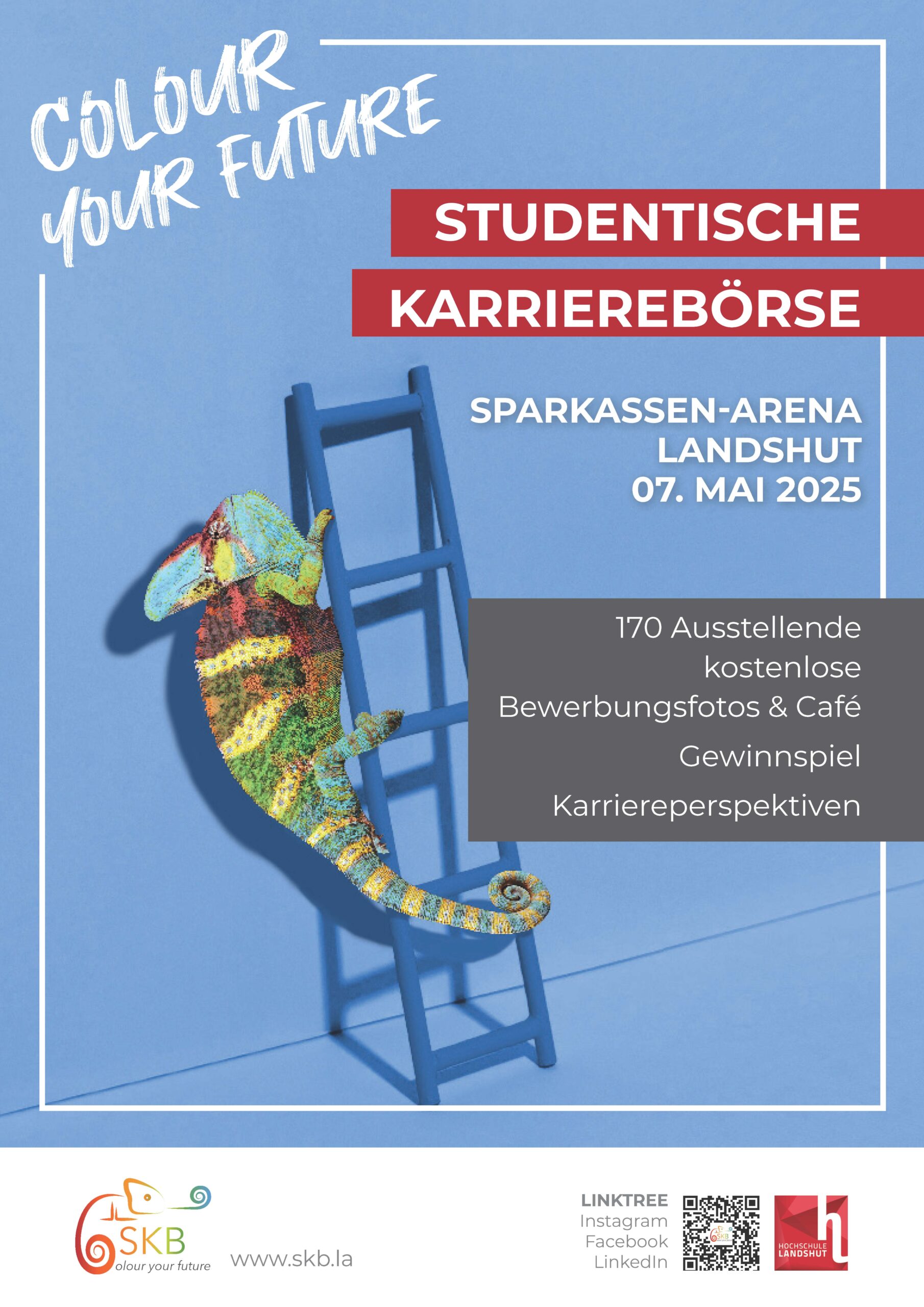 Poster der Studentischen Karrierebörse Landshut am 07.05.2025