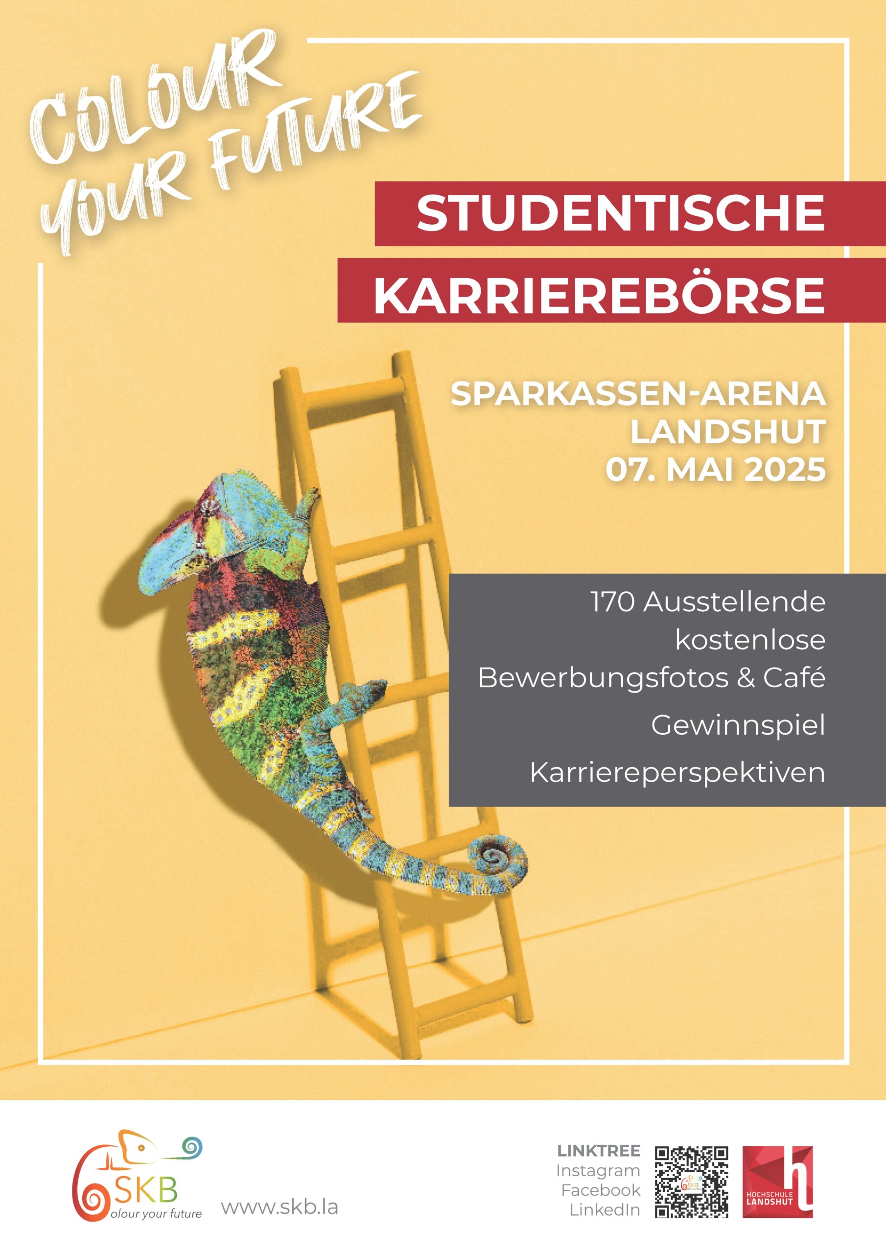 Poster der Studentischen Karrierebörse Landshut am 07.05.2025