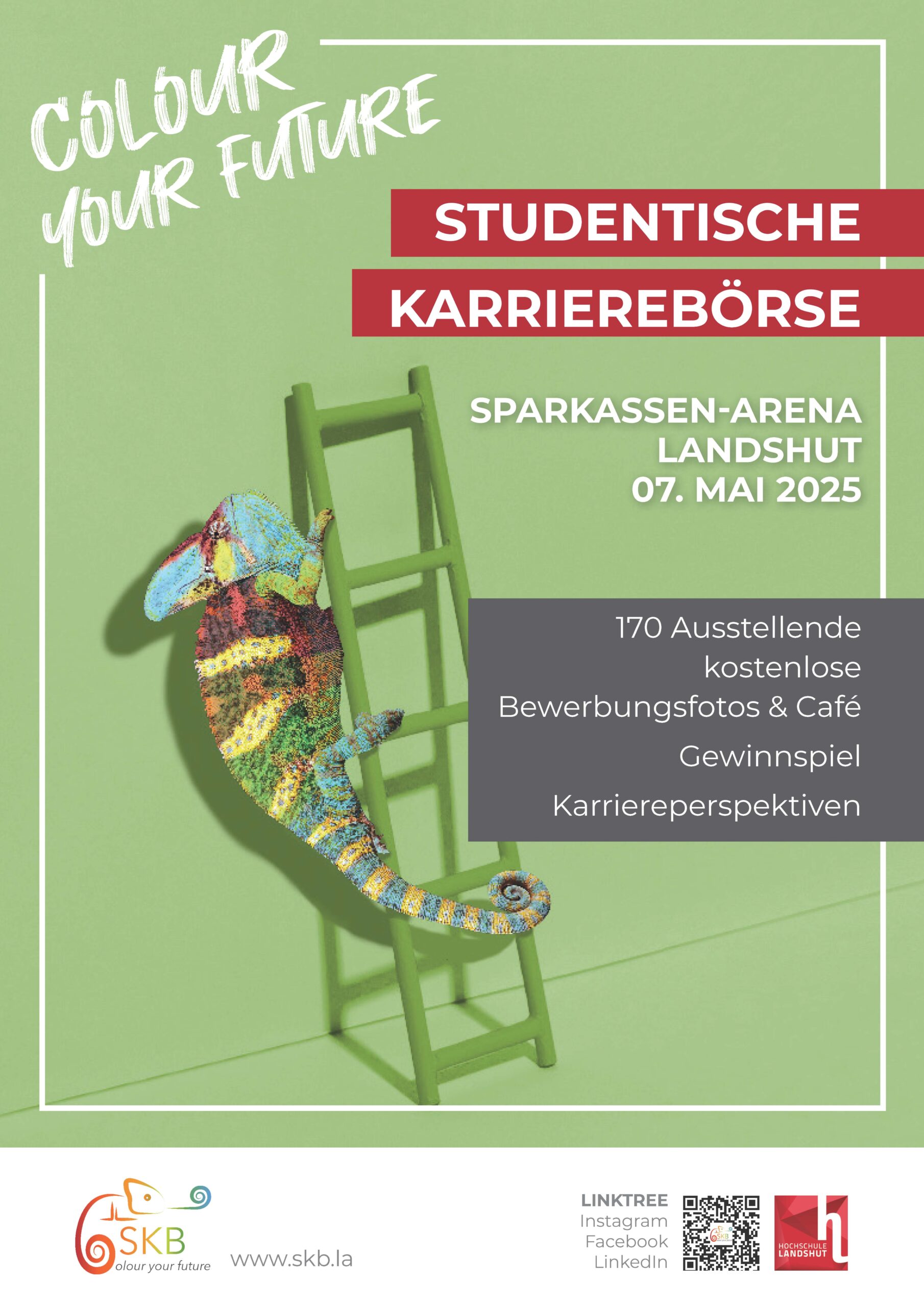 Poster der Studentischen Karrierebörse Landshut am 07.05.2025