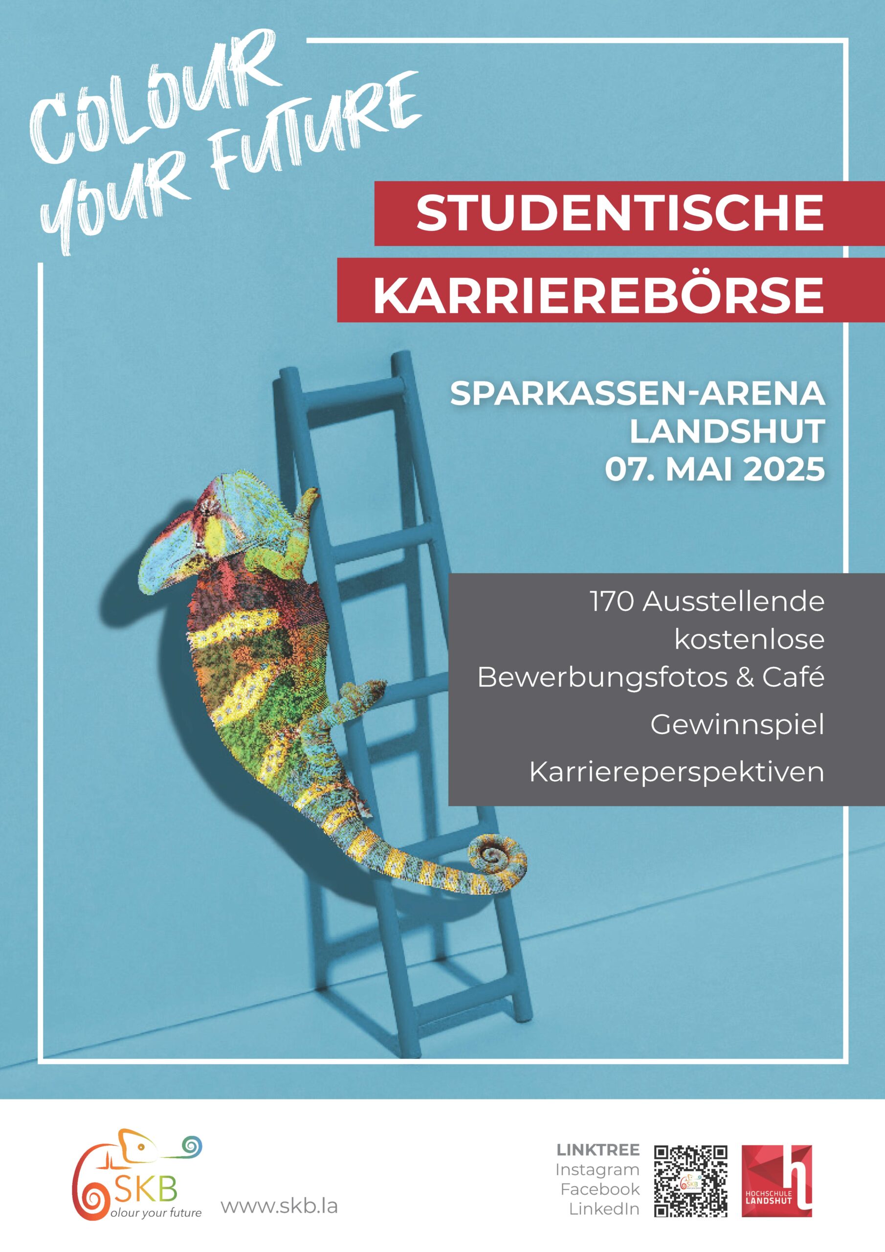 Poster der Studentischen Karrierebörse Landshut am 07.05.2025
