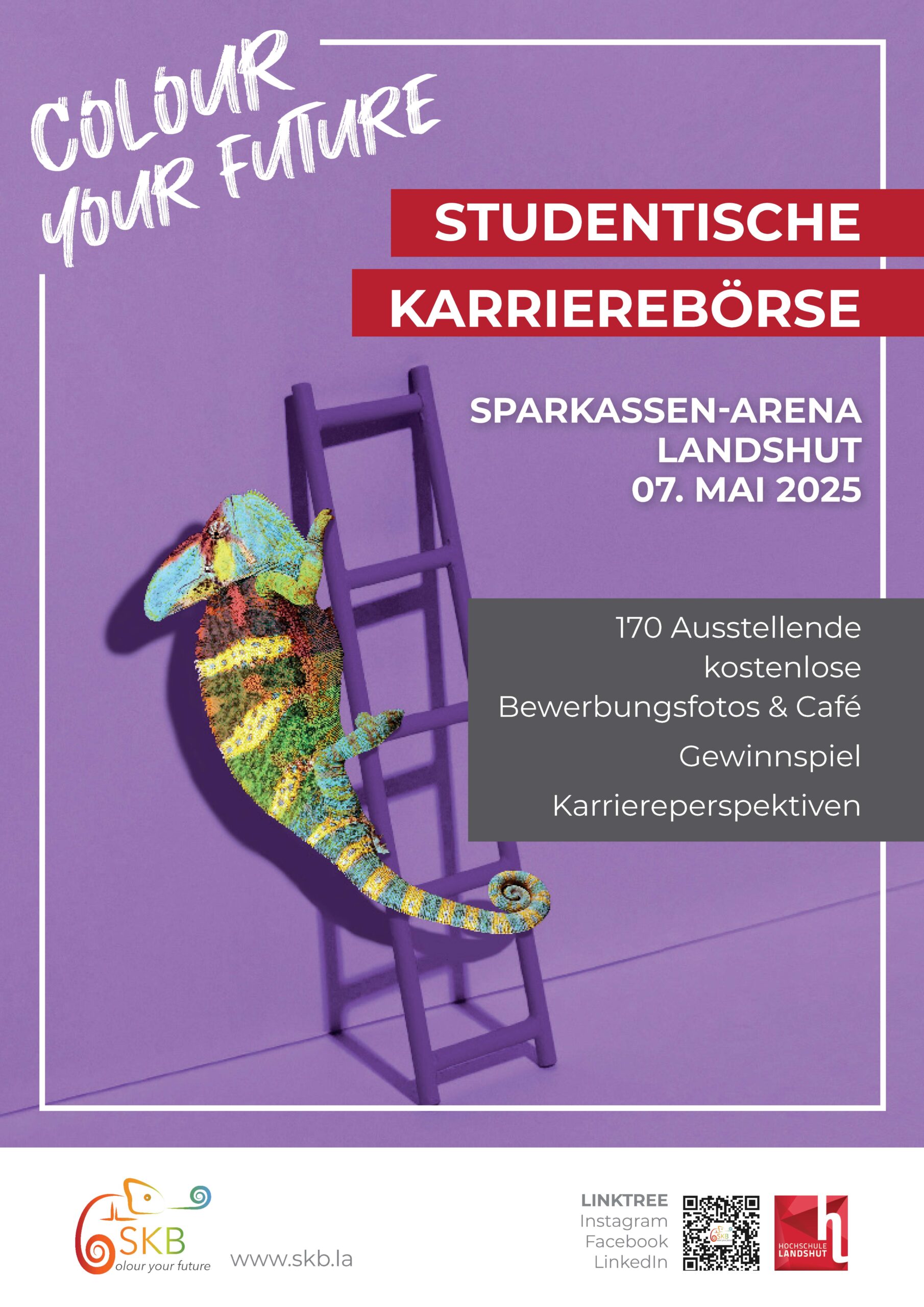 Poster der Studentischen Karrierebörse Landshut am 07.05.2025